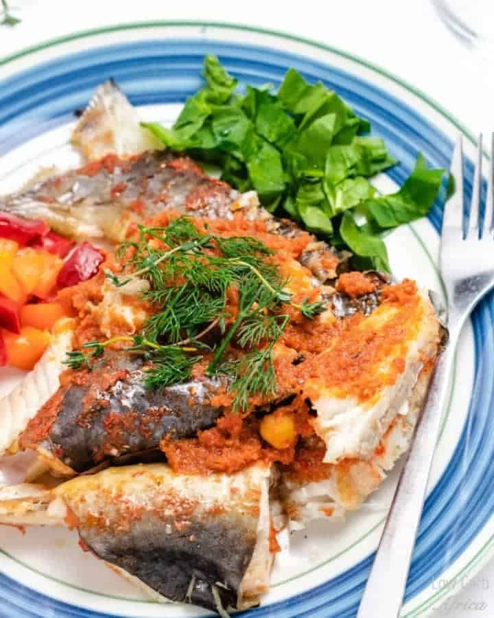 Baked Whole Catfish