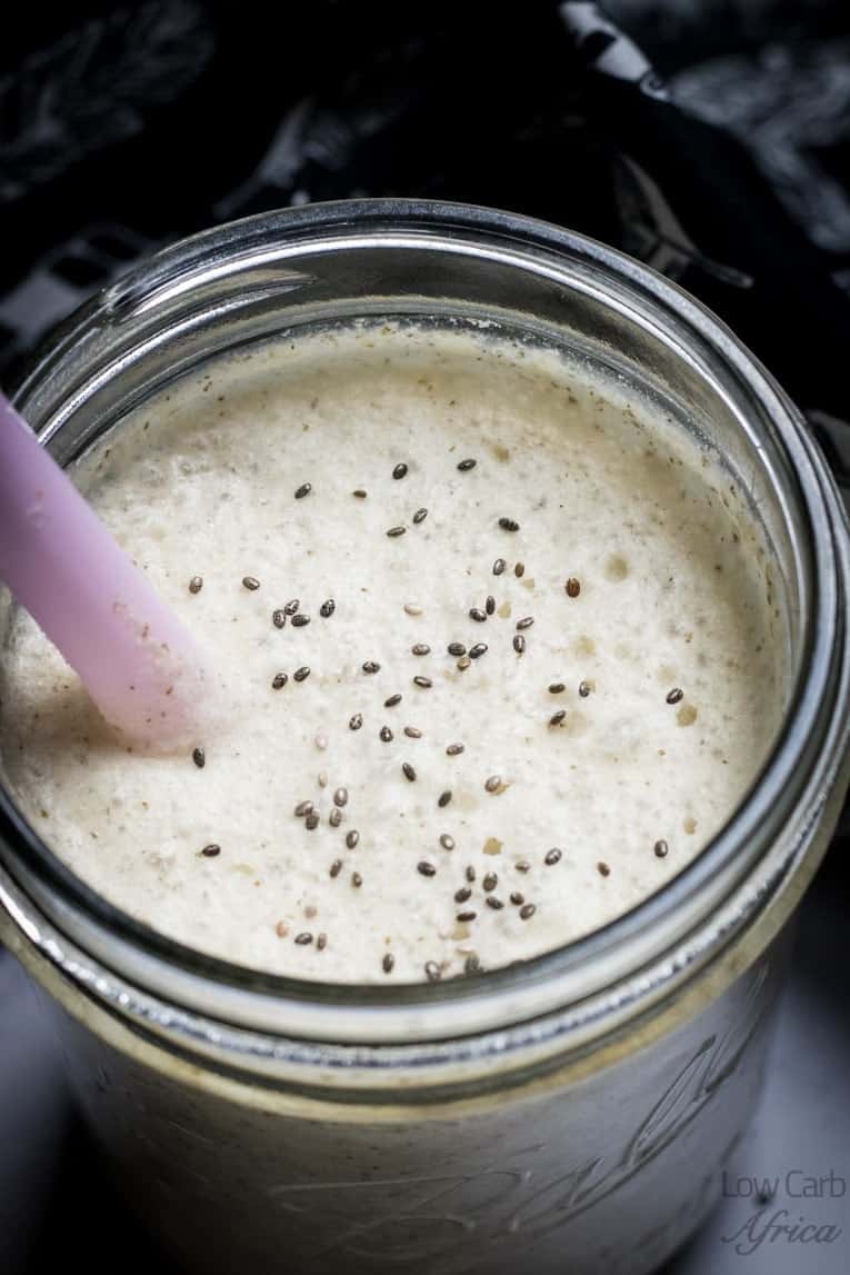 healthy delicious vanilla protein smoothie