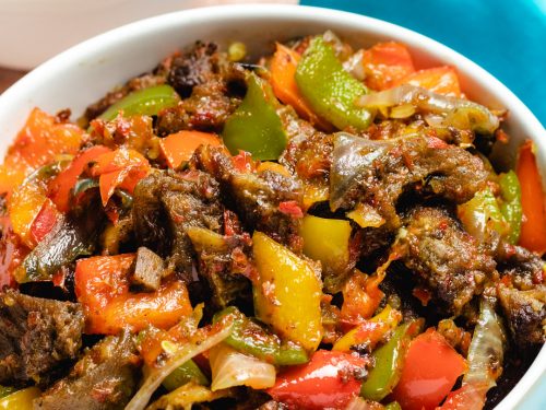 Asun Recipe Peppered Goat Meat