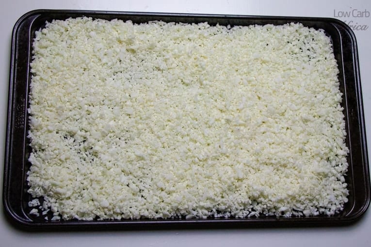 how to store cauliflower rice