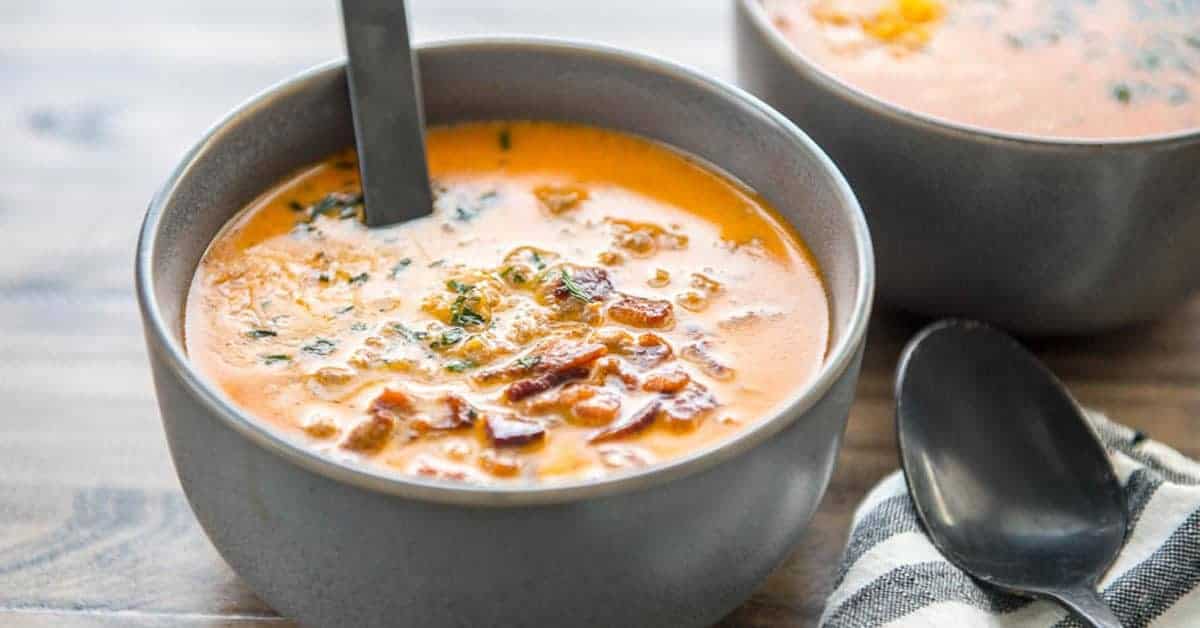 Easy Low Carb Cheeseburger Soup