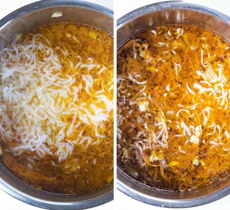 Shirataki Chicken Noodle Soup Low Carb Africa