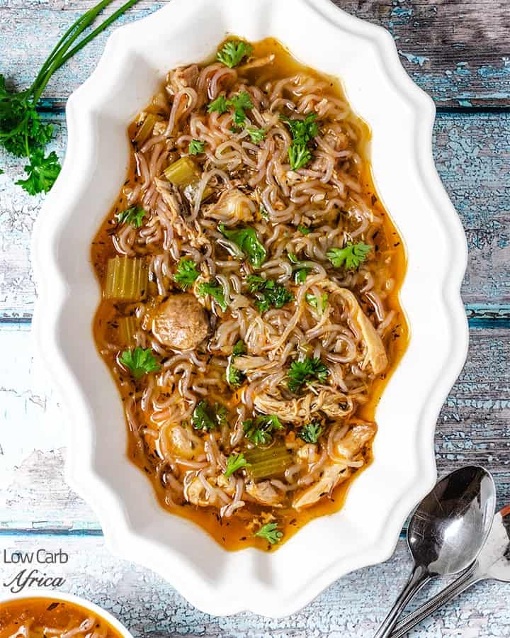 keto Chicken Noodle Soup featured image