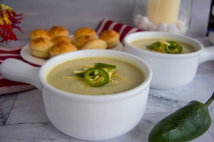 Cauliflower, Cheese And Jalapeno Soup