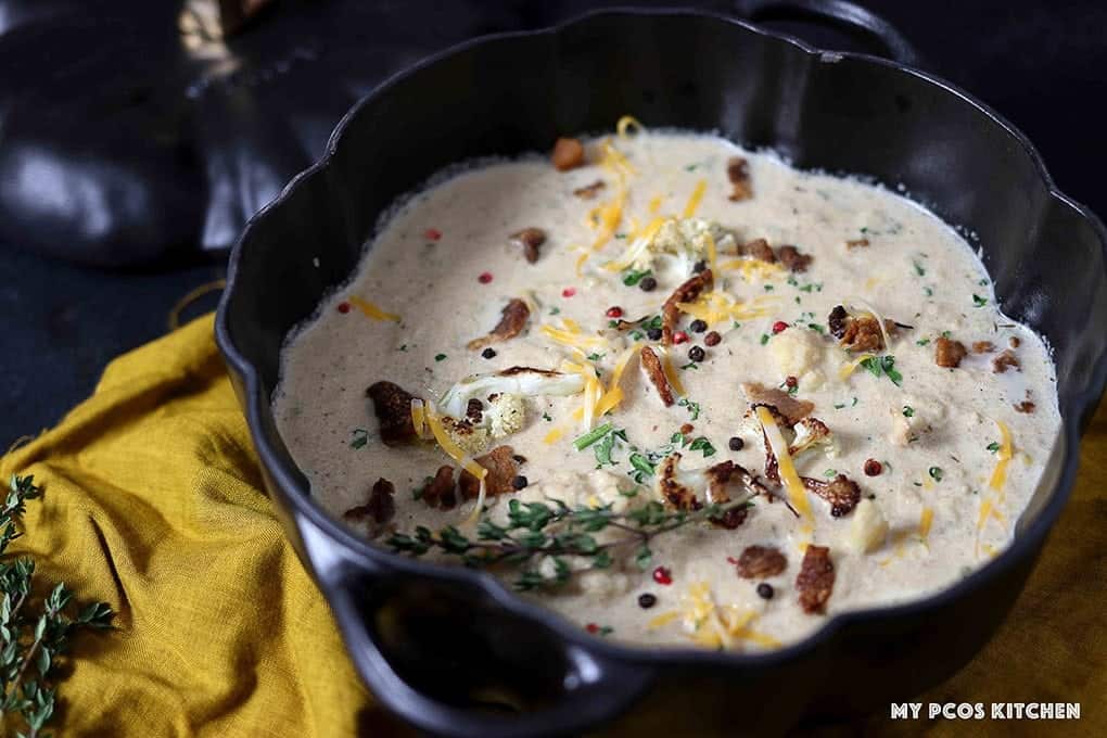 Healthy Keto Cauliflower Soup