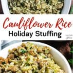 Cauliflower Rice And Sausage Stuffing pinterest
