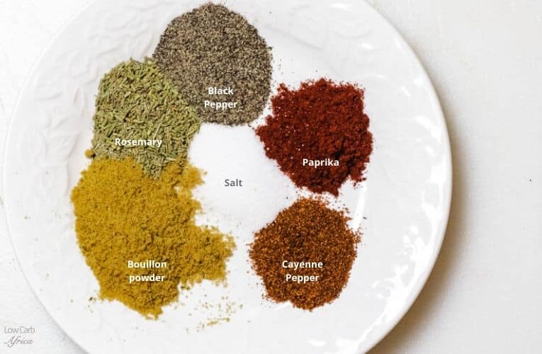 spices used in making baked chicken drumsticks