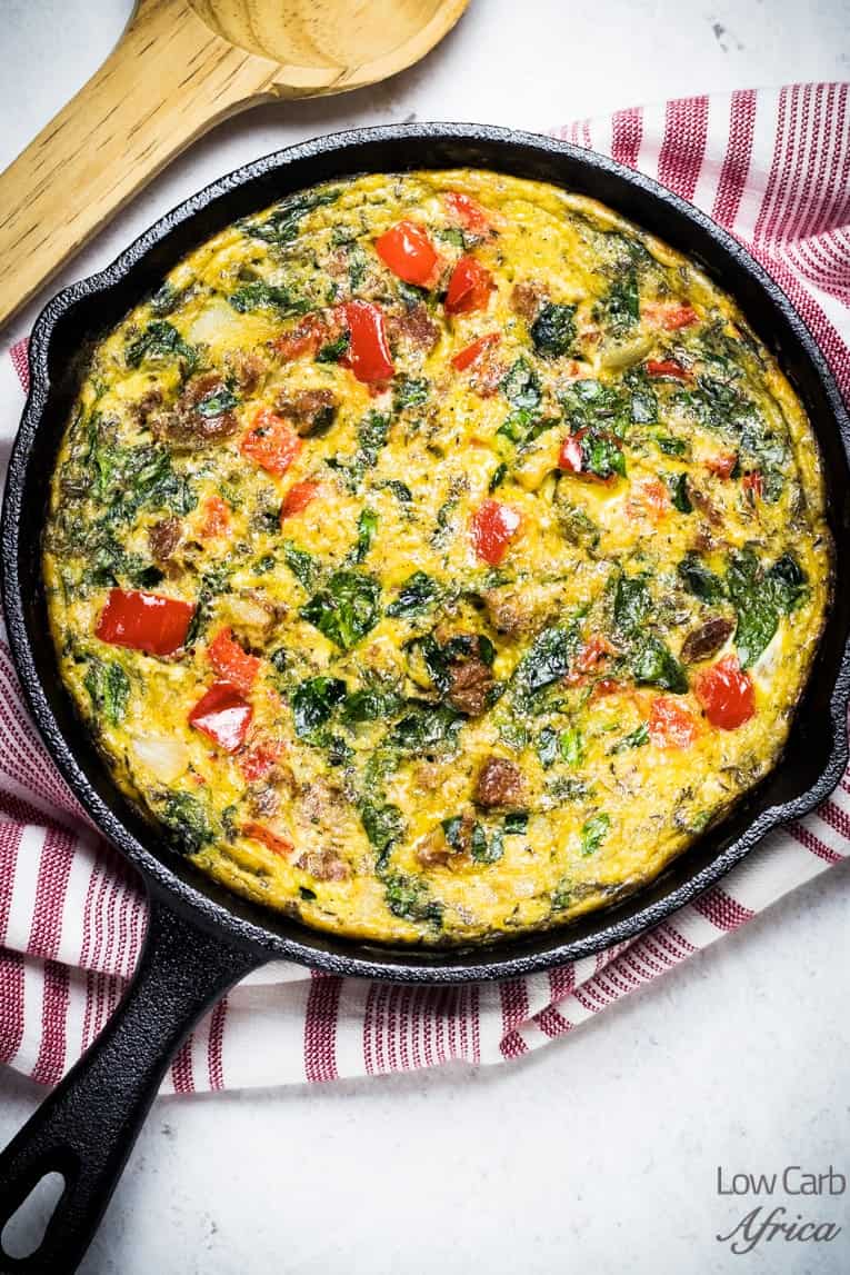 Sausage & Spinach Frittata