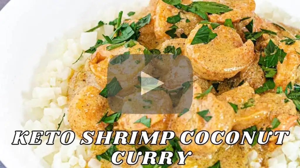 keto shrimp coconut curry youtube video link