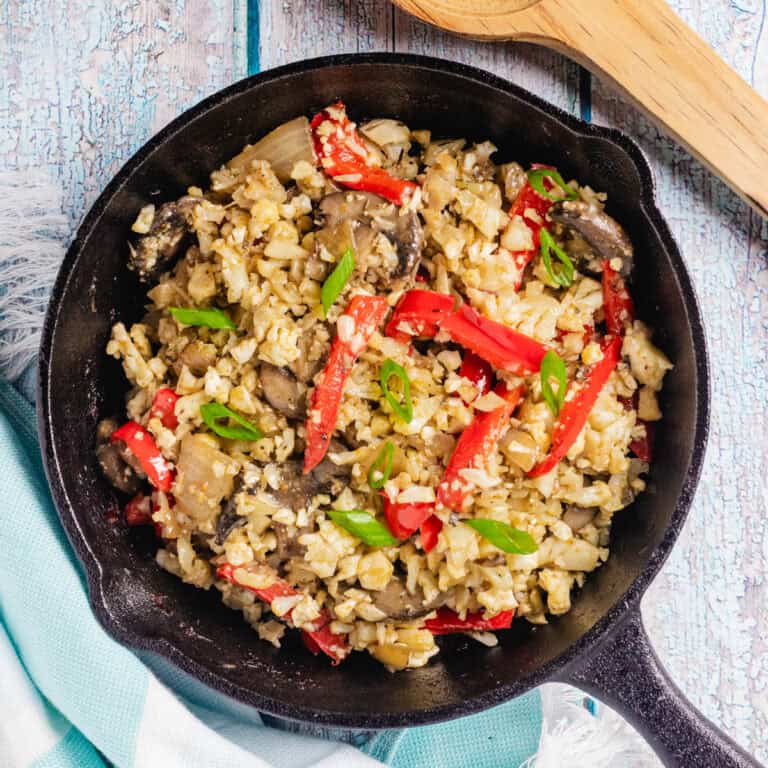Cauliflower Rice With Mushrooms