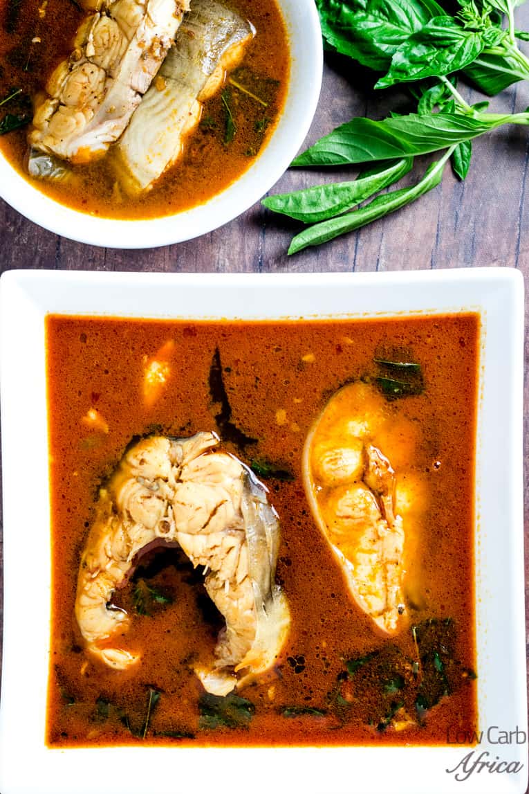 nigerian fish pepper soup served and ready to eat