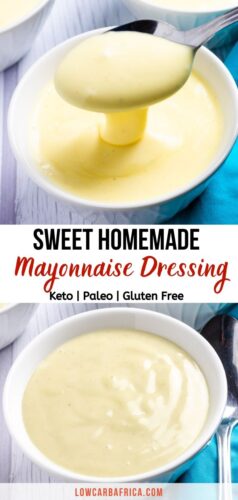 Zoete Zelfgemaakte Mayonaise Dressing pinterest image