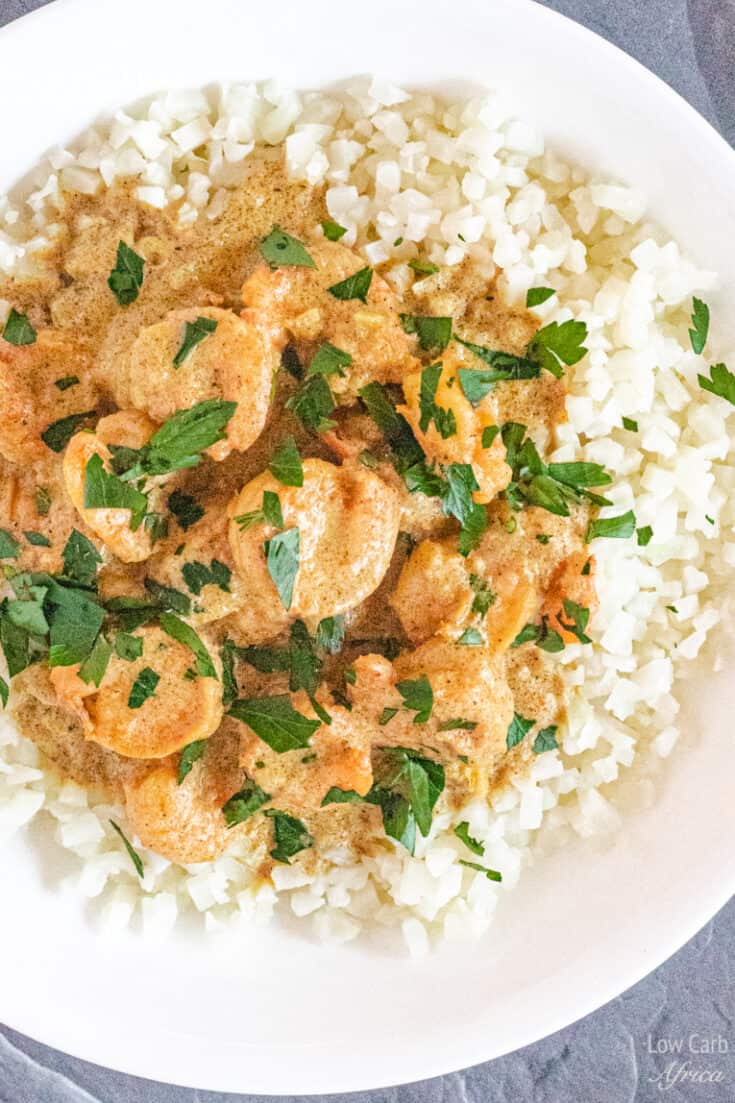 Keto Shrimp Coconut Curry Low Carb Africa