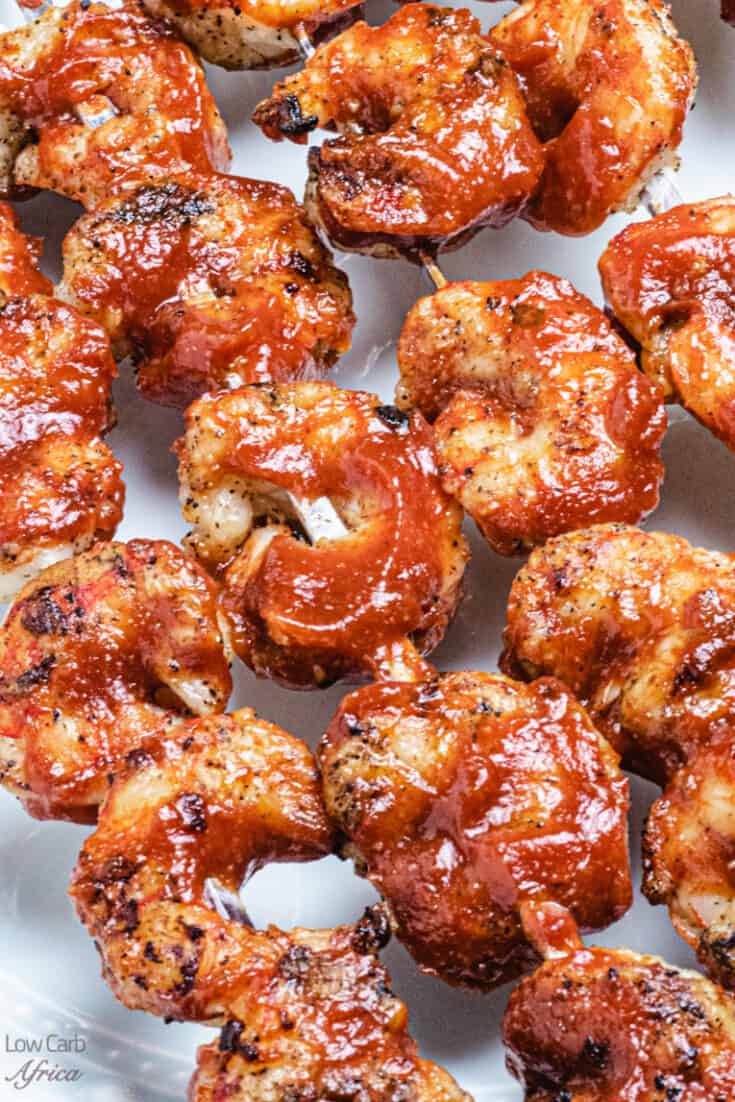 BBQ Shrimp Skewers - Low Carb Africa