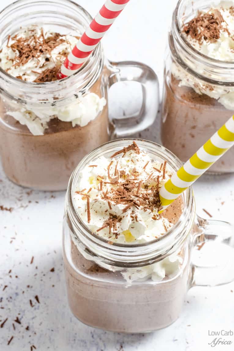 refreshing low carb chocolate protein shake