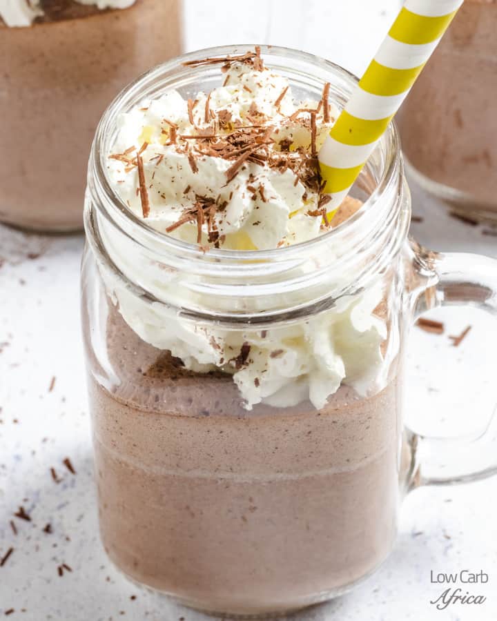 keto almond protein shake is low in carbs and perfect for summer.