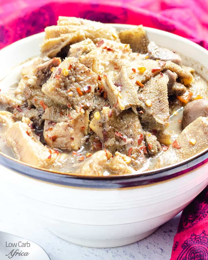 pepper soup with offal meat