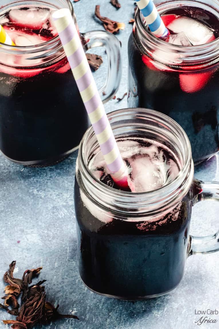 Sobolo, zobo drink chilled and ready to serve.