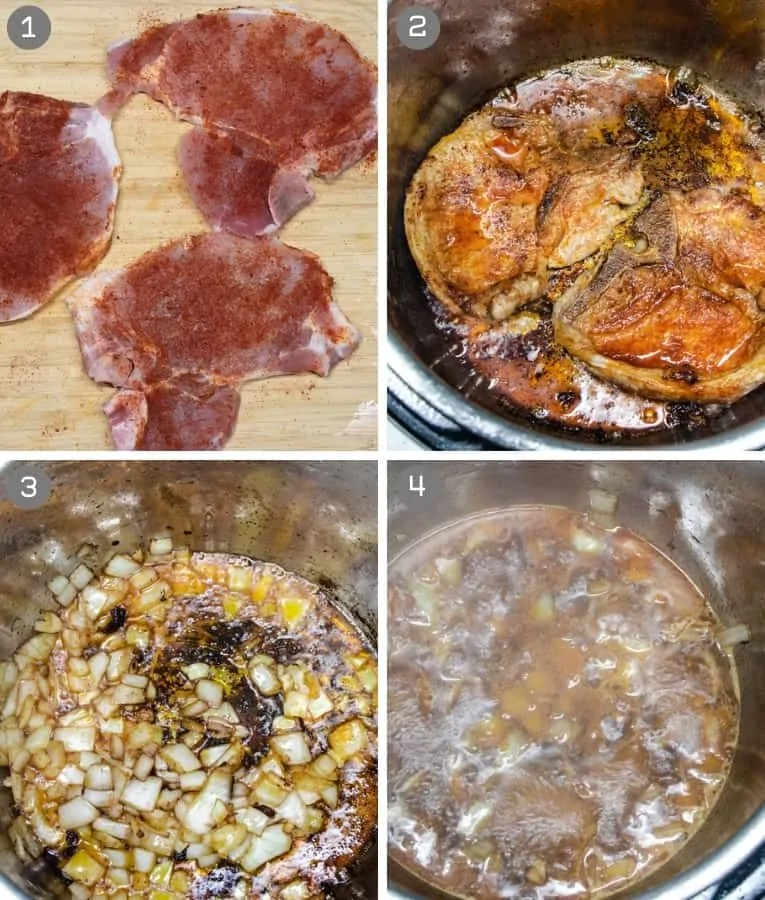 steps to prepare bone-in pork chops