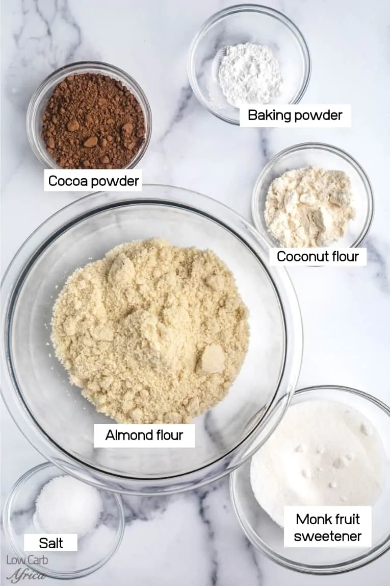 almond flour, coconut flour