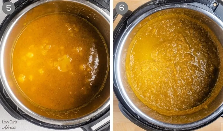 puree pumpkin in instant pot for soup.