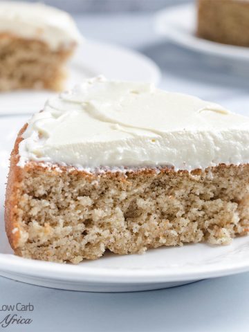 keto spice cake with cream cheese frosting
