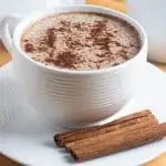 Spiced Bulletproof Coffee image of keto coffee in a cup