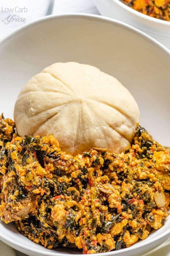 Low-sugar fufu Nigerian egushi soup