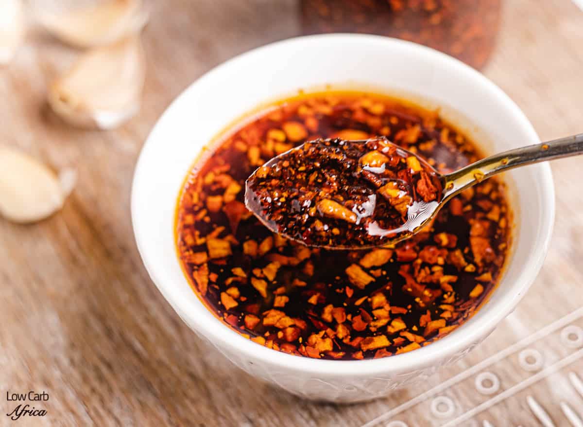 Premium Photo  Making fresh chili oil