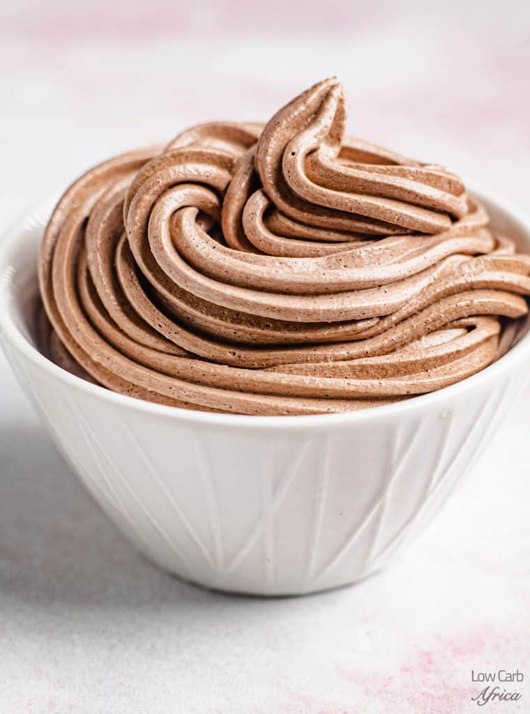 low carb and keto cream cheese chocolate frosting