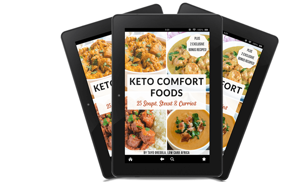 Keto Comfort Foods Ebook - Landing Page - Low Carb Africa