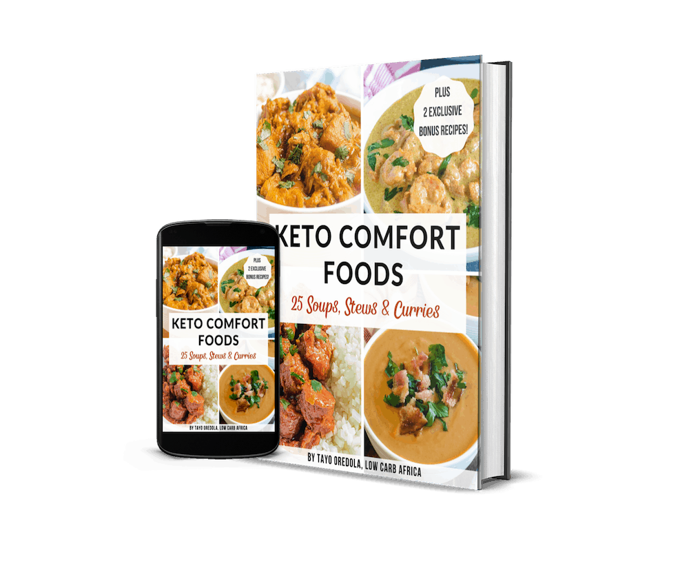 Keto Comfort Foods Ebook - Landing Page - Low Carb Africa