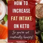 increase fat on keto pinterest image