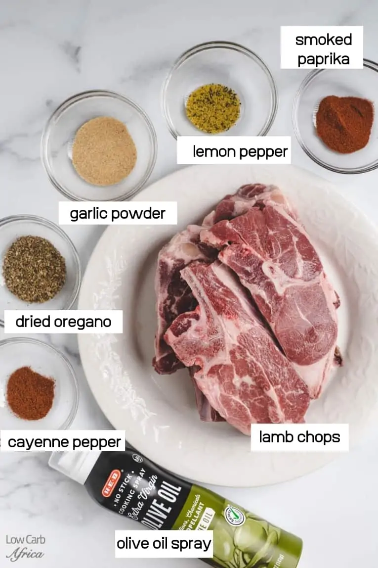 raw lamb shoulder, with seasoning spices