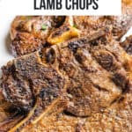 Air fried lamb pinterest image