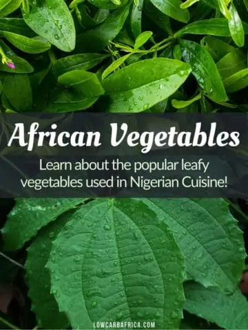 vegetables used in Nigerian cuisine