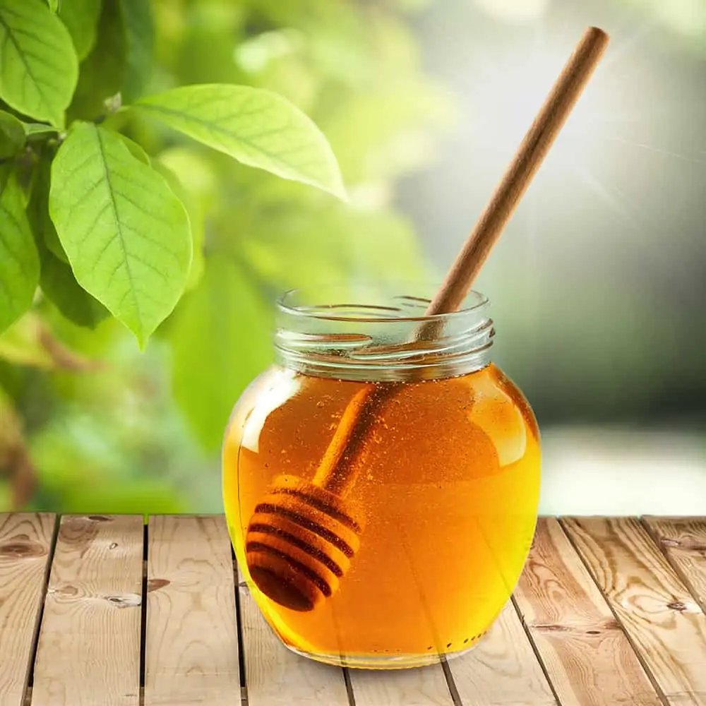 picture of honey in a jar