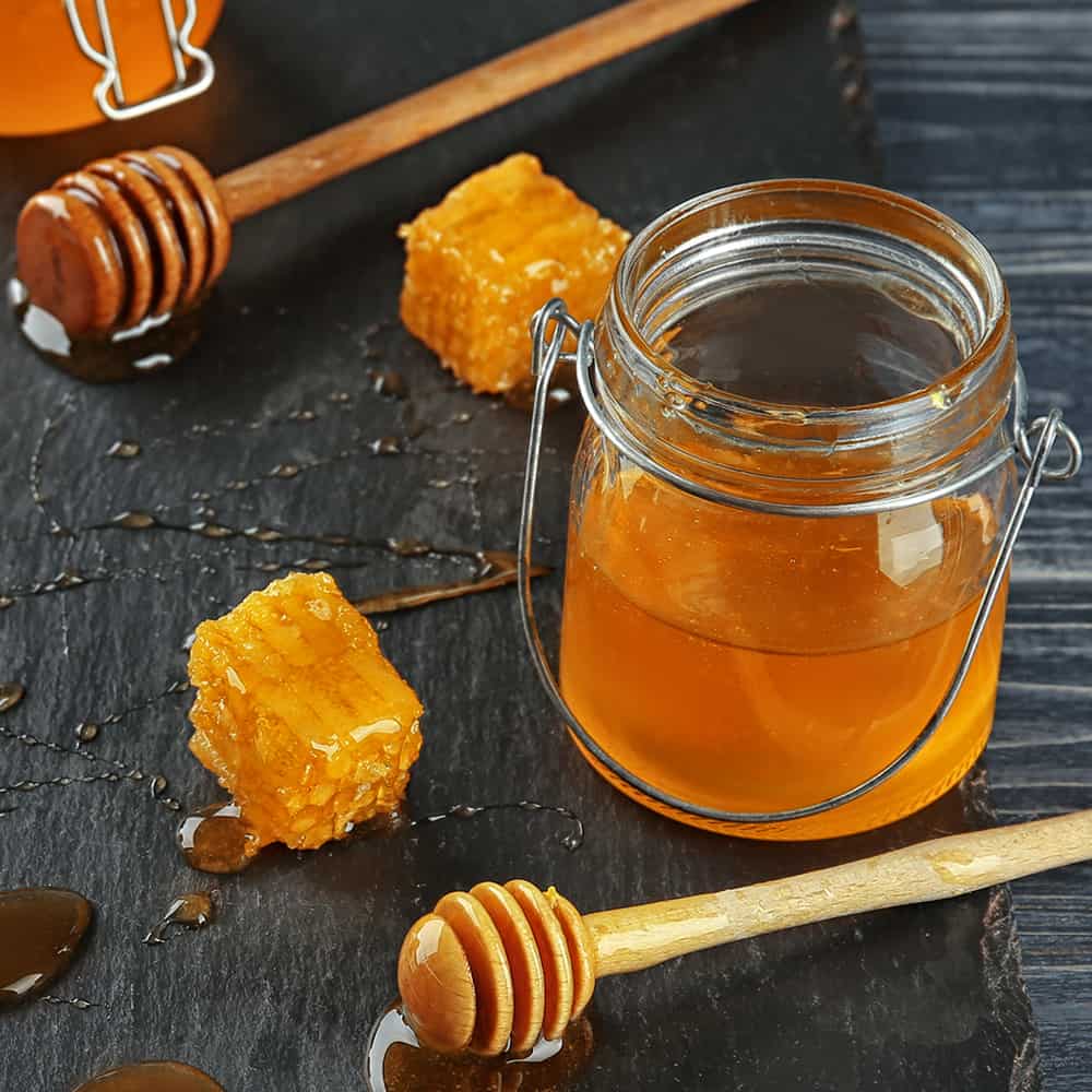 picture of honey in a jar