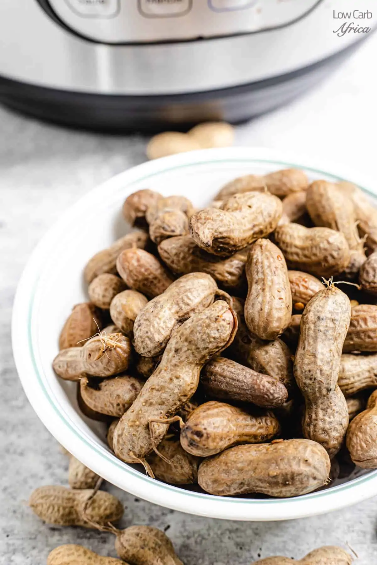 bowl of spicy boiled peanuts