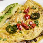 Spicy Omelet with Mushrooms