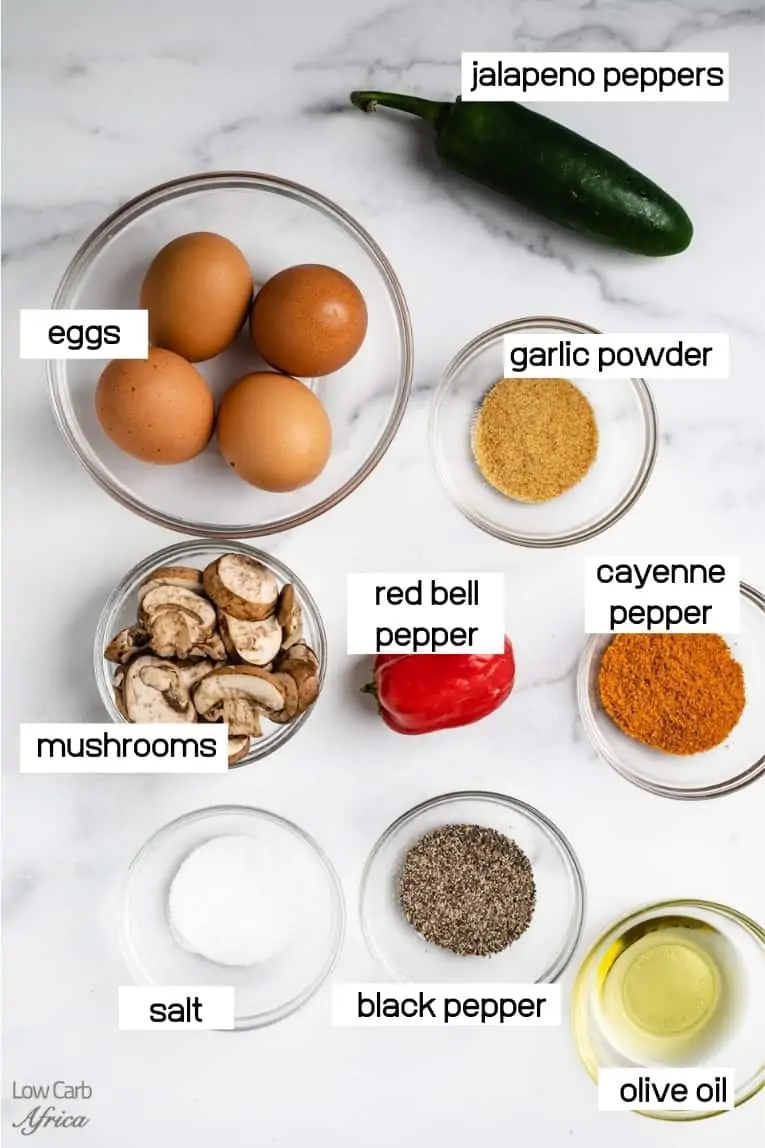image of eggs, peppers and spices
