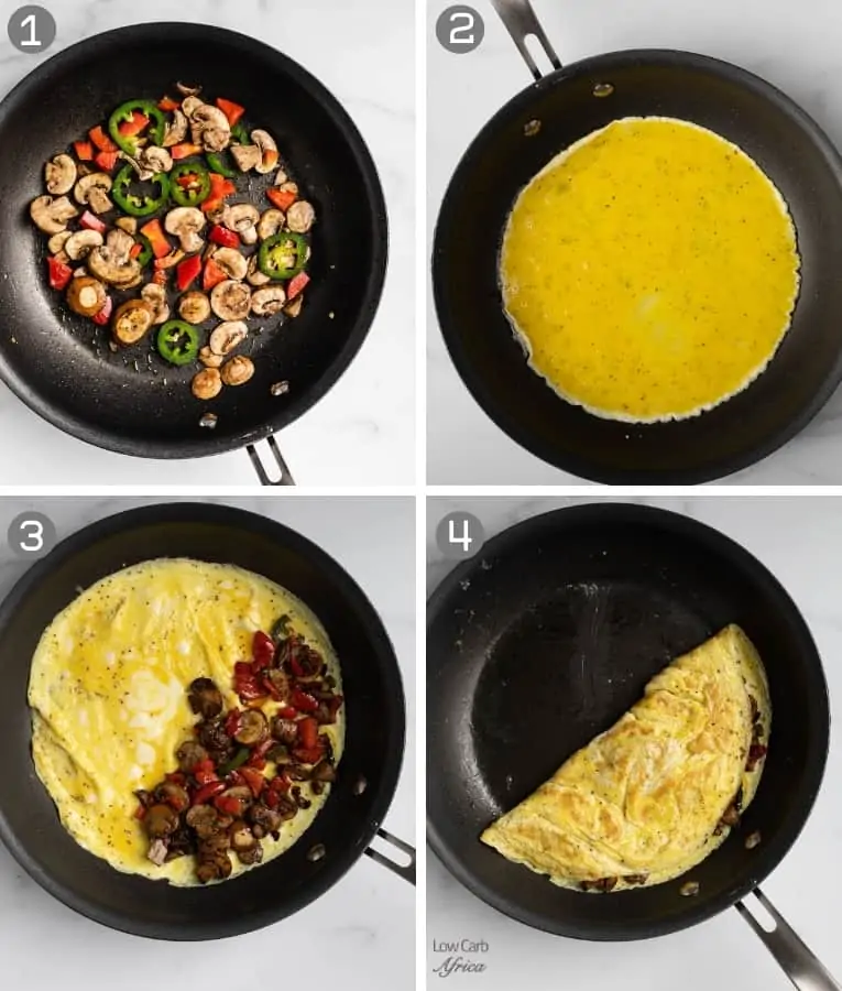 how to make mushroom omelets