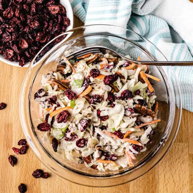 bowl of sugar free cranberry salad