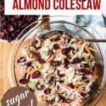 Cranberry Almond Coleslaw-pinterest image