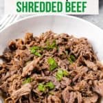 Instant Pot Shredded Beef-pinterest image