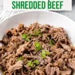 Instant Pot Shredded Beef-pinterest image
