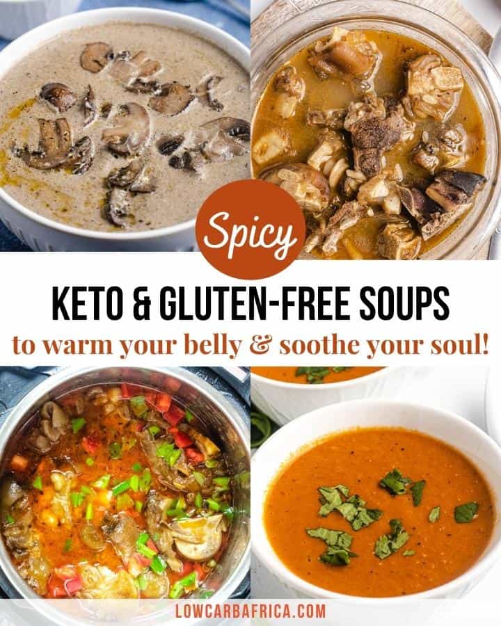 collection of gluten-free soups