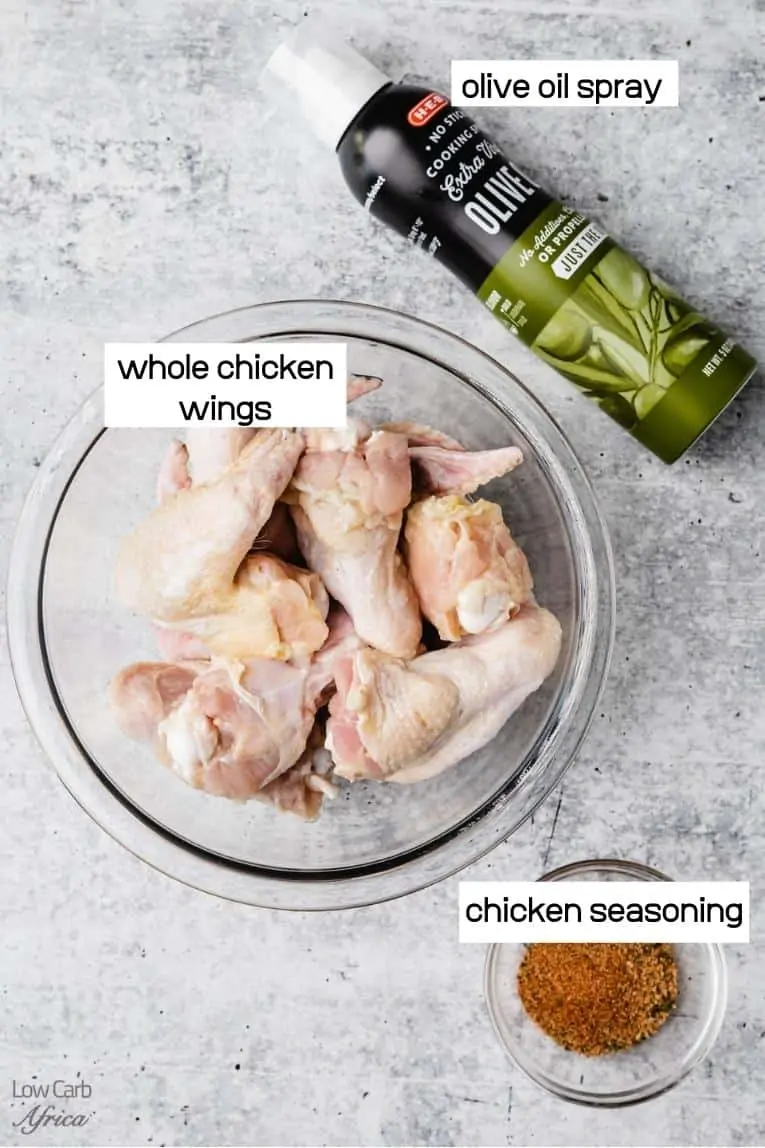 raw chicken wings, chicken seasoning
