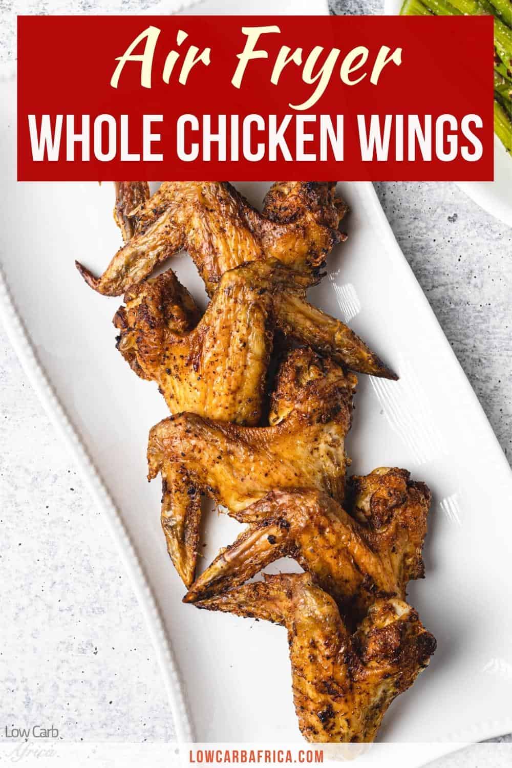 Air Fryer Whole Chicken Wings - Low Carb Africa