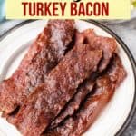pinterest image for turkey bacon